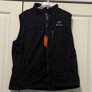 Black Men's  Heating  Fleece jacket